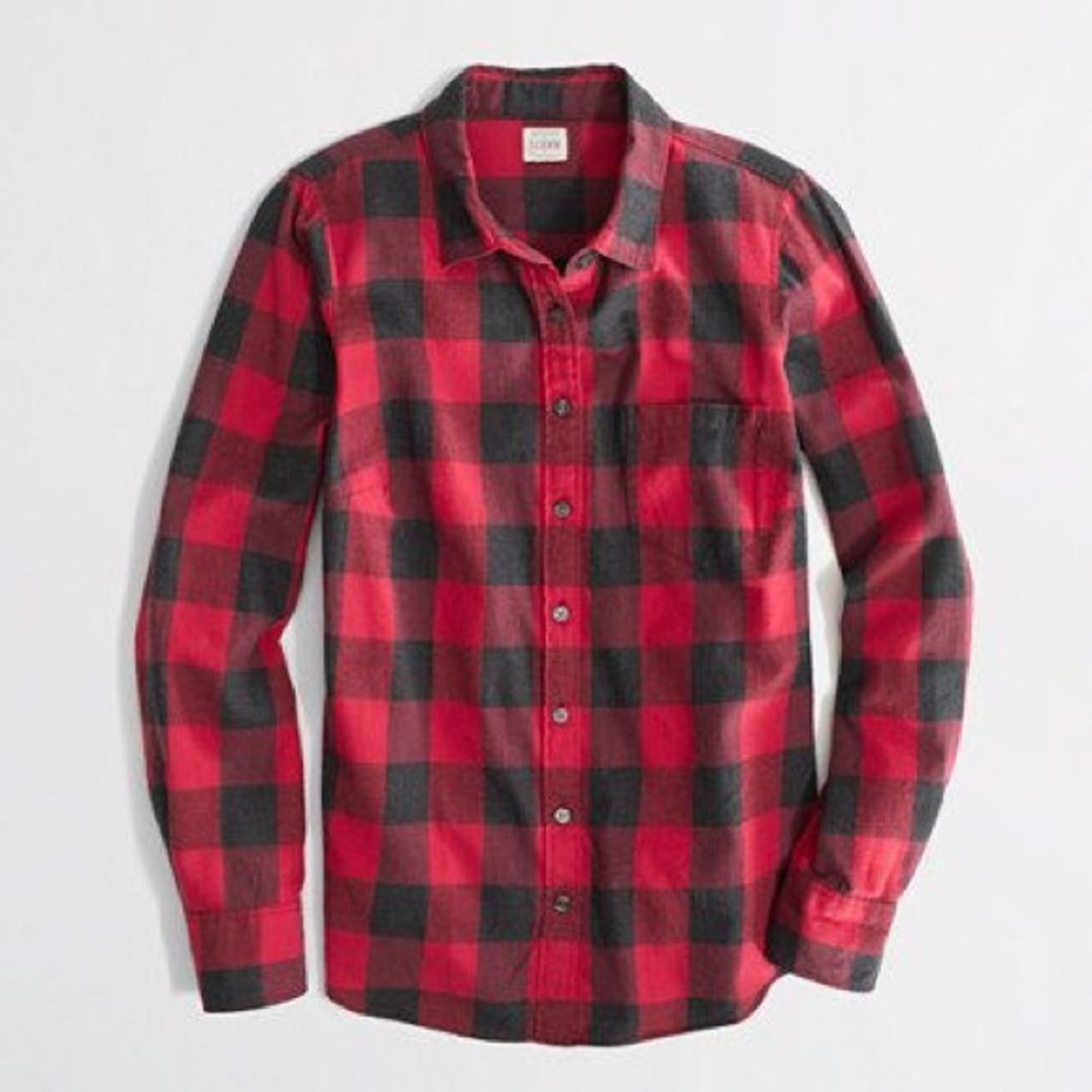 J Crew Factory Classic Buffalo Plaid Shirt